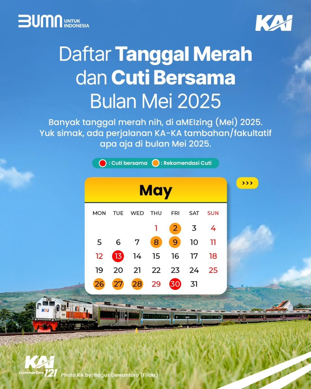 aMElzing Trip! Liburan Lebih Mudah dengan Deretan Kereta Tambahan KAI