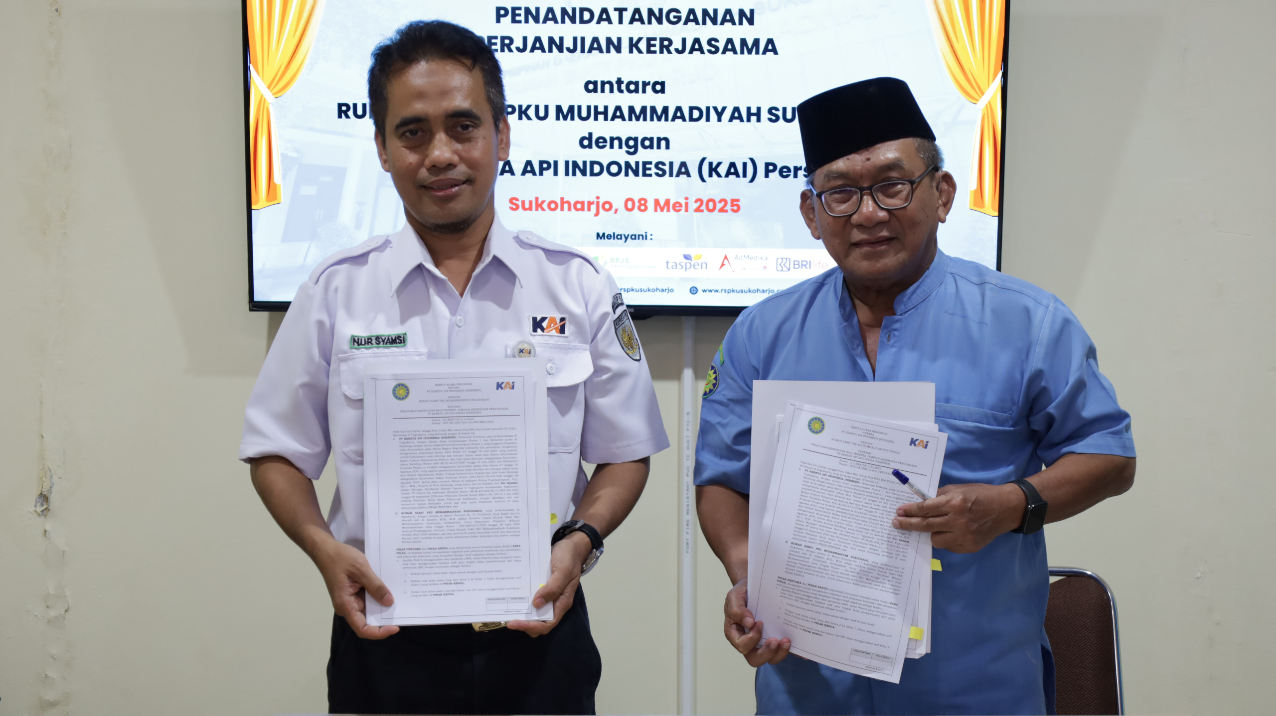 Dorong Kesehatan Kerja yang Optimal, KAI Daop 6 Yogyakarta Jalin Sinergi dengan RS PKU Sukoharjo